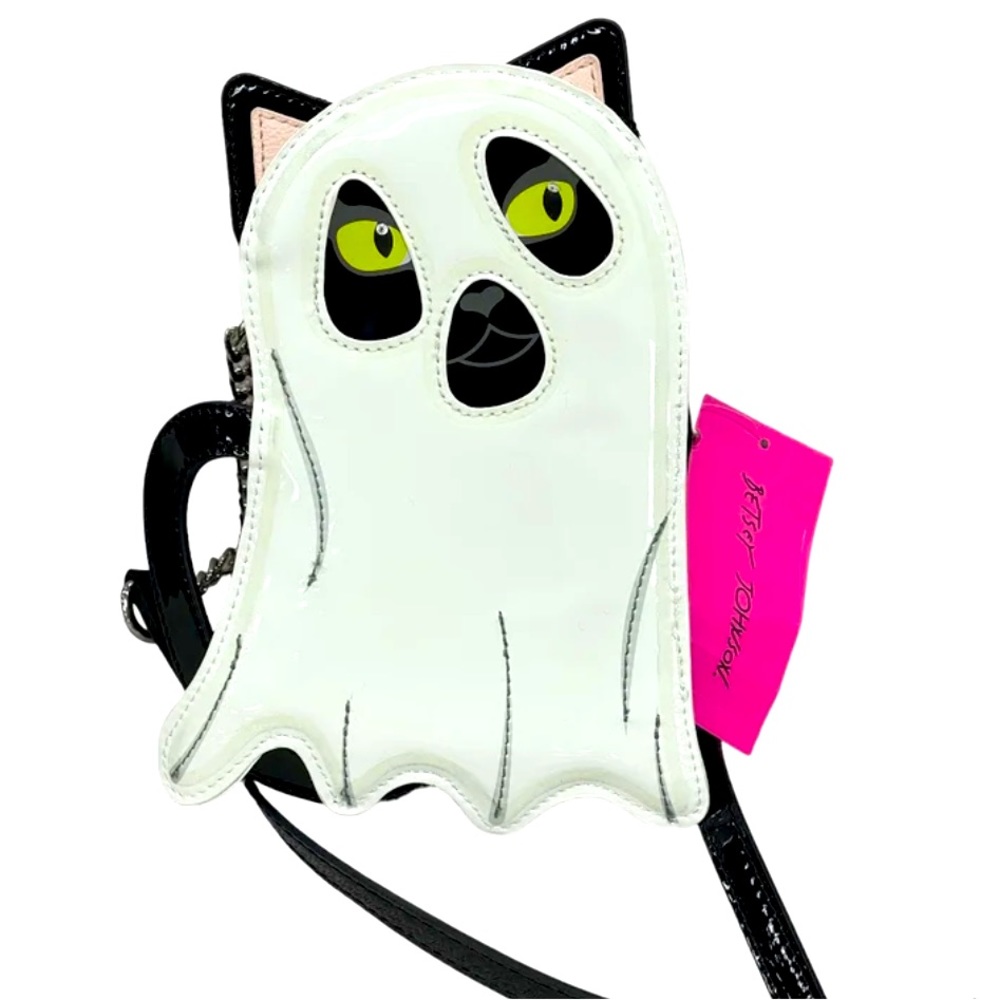 New Betsey Johnson Glow In The Dark Cat Ghost Purse ~ Viral TikTok - Picture 8 of 11